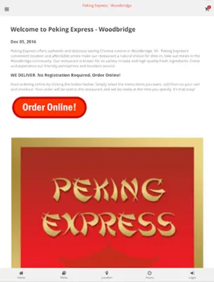 Peking Express - Woodbridge android App screenshot 2